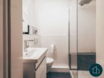 Die Erholung beginnt Zuhause: 3 Zimmer Maisonettewohnung mit TG & Sonnen-Loggia im Niendorfer Gehege - Gäste-WC mit Dusche