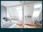 2 Zimmer Dachgeschosswohnung über den Dächern von Eimsbüttel - Schlafzimmer digitales HomeStaging