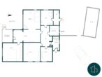 Viel Platz zum Leben: Großzügiges Wohnhaus mit Garten, Teich und eigenem Waldanteil - Grundriss EG